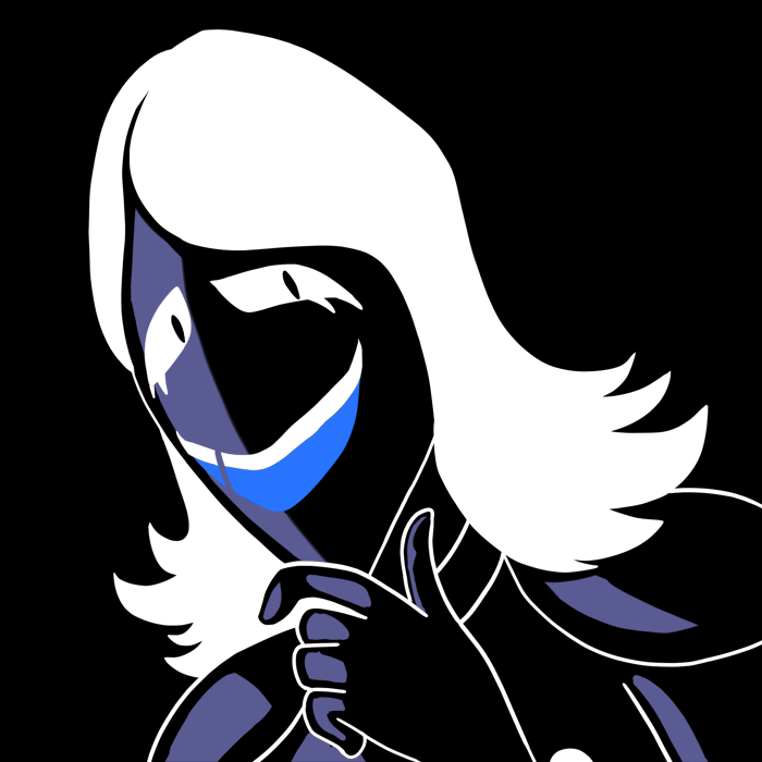 Rouxls Kaard is smirking and holding his hand on his chin.